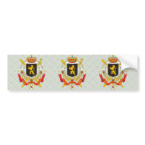 Belgium Coat of Arms detail Bumper Stickers
