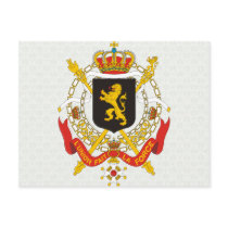 Belgium Coat of Arms detail Post Cards