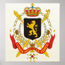 Belgium Coat of Arms detail Print