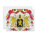 Belgium coat of arms custom invitations