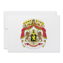 Belgium Coat of Arms Invite