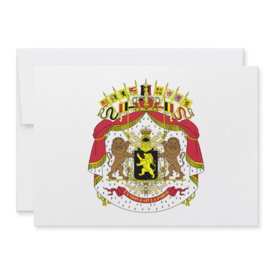 Belgium Coat of Arms Invite by flagshirts