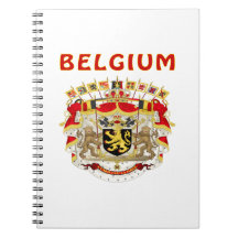 Belgium Coat Of Arms Note Book