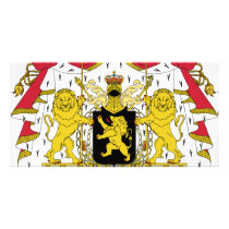 Belgium coat of arms photo cards