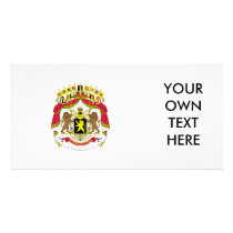 Belgium Coat of Arms Custom Photo Card
