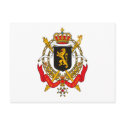 Belgium Coat of Arms Postcard
