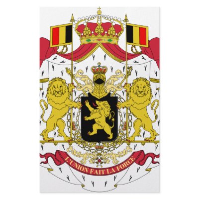 Belgium coat of arms custom stationery by demavin