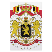 Belgium coat of arms custom stationery