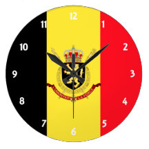 belgium emblem wallclocks