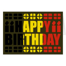 Belgium Flag Birthday Card