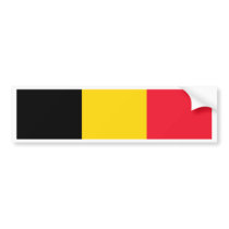 Belgium Flag Bumper Stickers