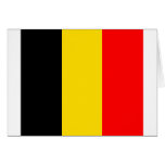 Belgium flag greeting card