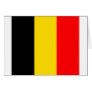 Belgium flag greeting card
