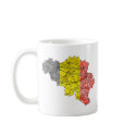 Belgium Flag-color Map Template Mug