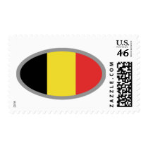 Belgium flag design! postage