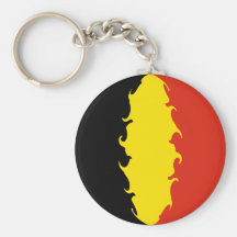 Belgium Flag Key Chain