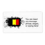 Belgium Flag Shipping Label