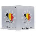 Belgium Flag Map 2.0 Vinyl Binders