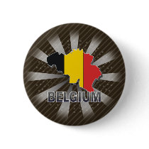 Belgium Flag Map 2.0 Pin