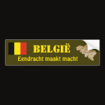 Belgium Flag Map Text Bumper Sticker