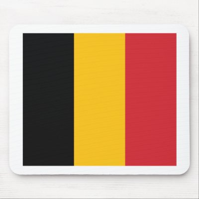 Belgium Flag Mousepad by FlagTshirts