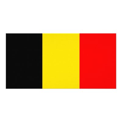 Belgium flag personalized photo card by demavin