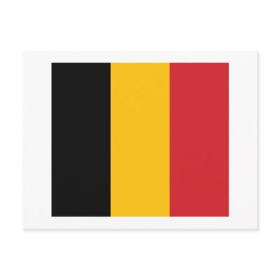 Belgium Flag Postcard by FlagTshirts