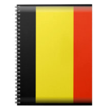 Belgium Flag Spiral Note Book