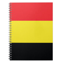 Belgium Flag Spiral Note Books