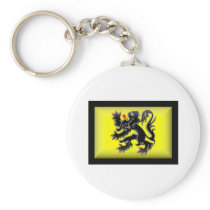 Belgium-Flanders Flag Key Chains