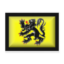 Belgium-Flanders Flag postcards