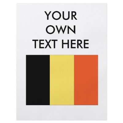 Belgium Personalized Flyer by flagshirts