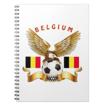 Belgium Football Designs Notebooks