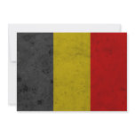 Belgium Grunge Flag Design Personalized Announcement