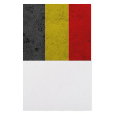 Belgium Grunge Flag Design Custom Stationery by JayAtZazzle