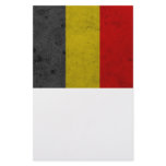 Belgium Grunge Flag Design Custom Stationery