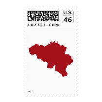 Belgium Map postage