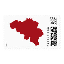 Belgium Map postage