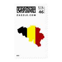 Belgium map stamps