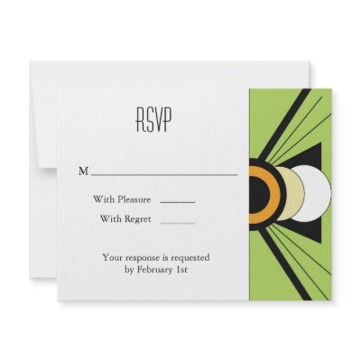 Belgium Response Card: Lime Invitations by PoshBetty