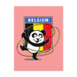 Belgium Rhythmic Gymnastics Panda Postcard