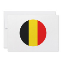 Belgium Round Flag Design Announcements