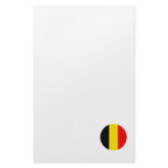 Belgium Round Flag Design Personalized Stationery