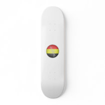 Belgium Round Grunge Flag Badge Skate Board