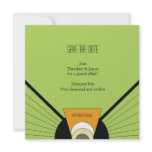 Belgium Save the Date: Lime Personalized Invitations