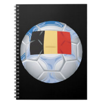 Belgium Soccer Ball Note Book