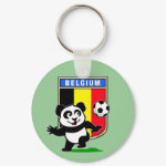 This adorable little panda is too cute! He's featured in front of a large flag from Belgium and ready to play football and score some goals. This cute design is perfect for football players and soccer fans.