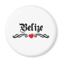 Belgium Tattoo Style Refrigerator Magnet