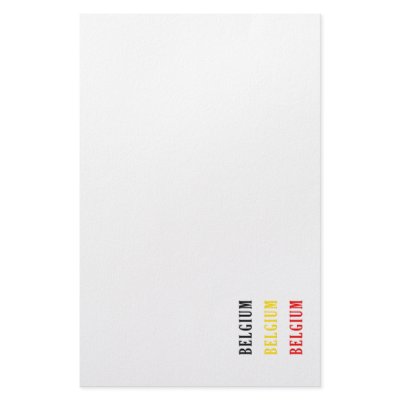 Belgium Text Flag Design Personalized Stationery by JayAtZazzle