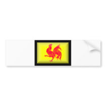 Belgium-Walloon Flag Bumper Sticker